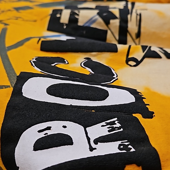 Spirit Jersey Street Wear Long Sleeve Rockefeller Puffy Print Shirt NWT - Picture 7 of 8